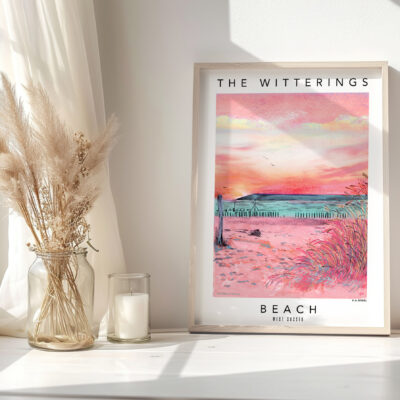 The Witterings - East Head - Watercolour and pen/ink - 30cm x 42cm - by Victoria Arnott-Ridel